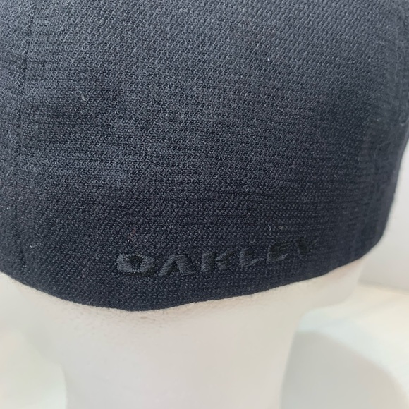 Oakley Mens TinCan Flag Mexico Stretch Baseball Cap Hat Blackout L/XL. NWT - Picture 4 of 7